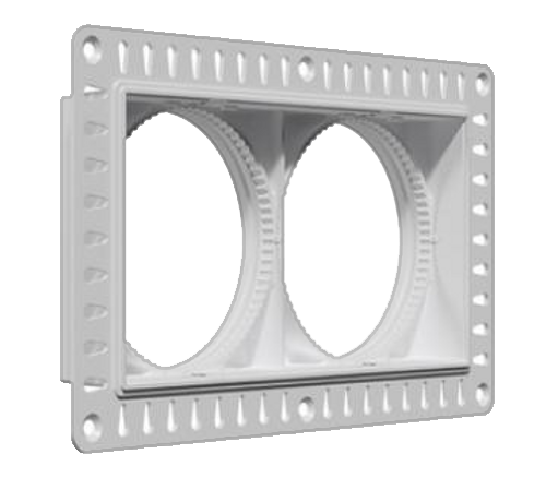 ORVIBO DPN00215 S5 Borderless Pre-Embedded Frame | Square Double Spotlight Accessory